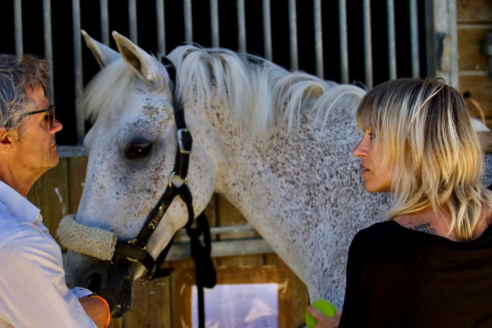 Photo de Bérengère Romieux avec un cheval
